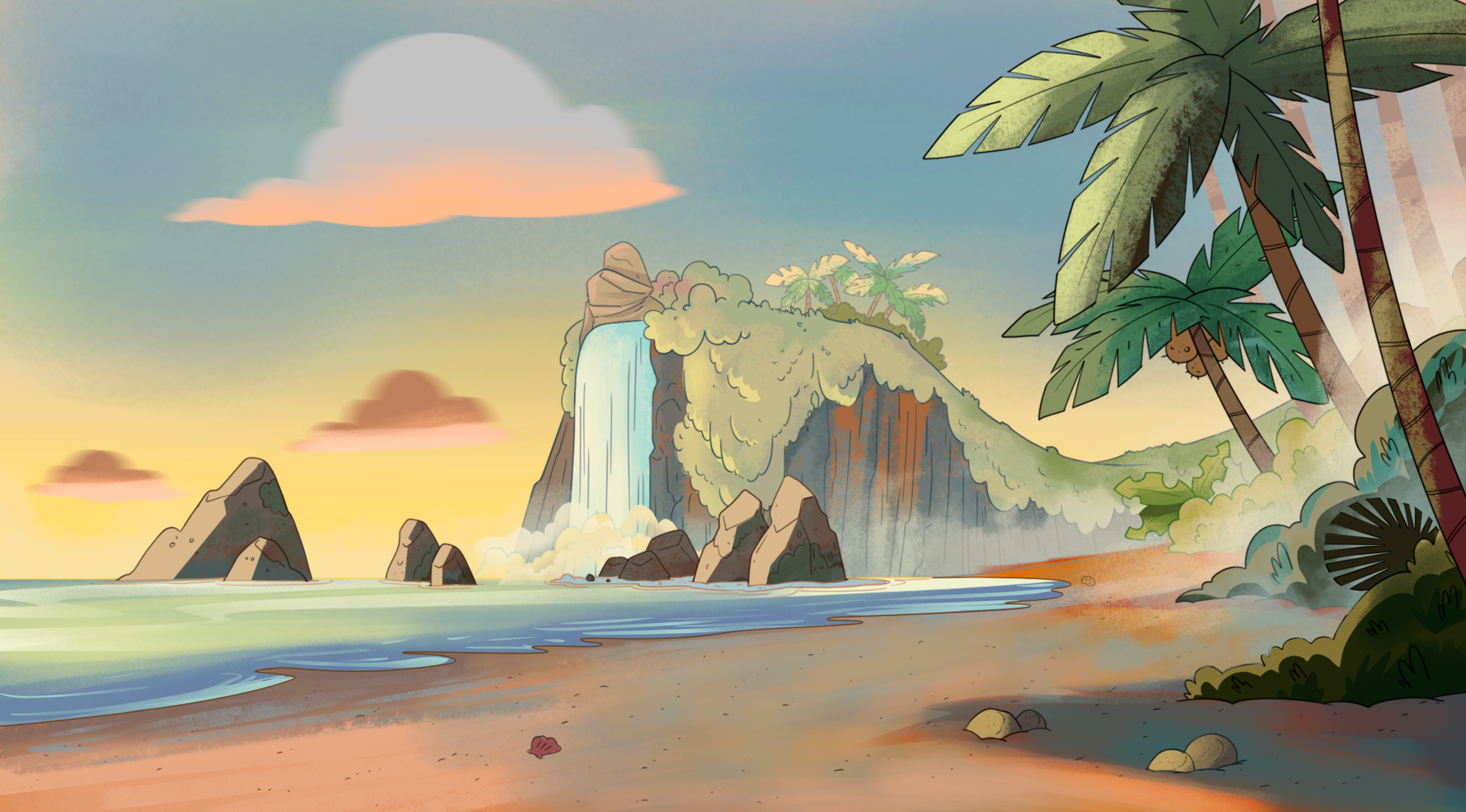000_Island_Waterfall_amanecer